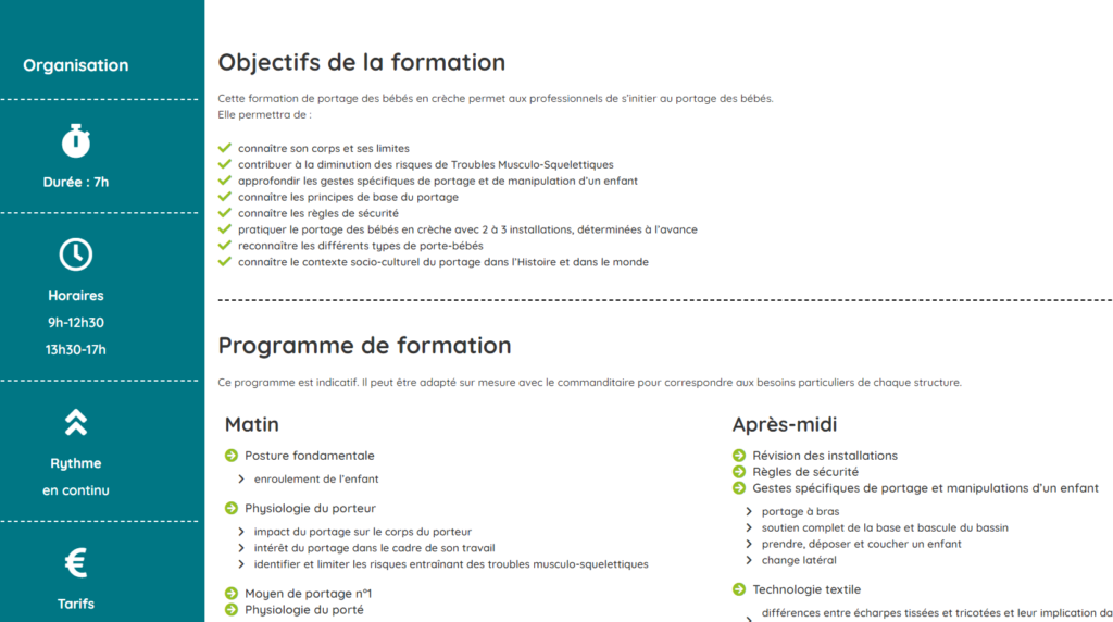 cefop formations portage