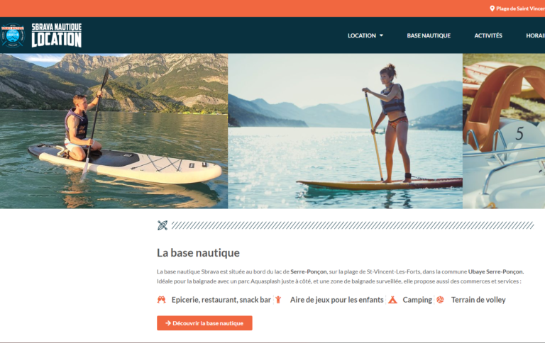 création de site Sbrava Nautique